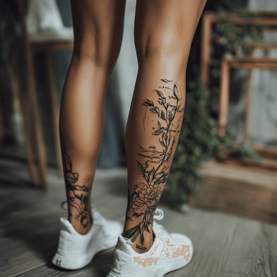 Script Leg Tattoos Leg Tattoos for Women: Grace, Power, and Art in Motion. - women tattoo ...